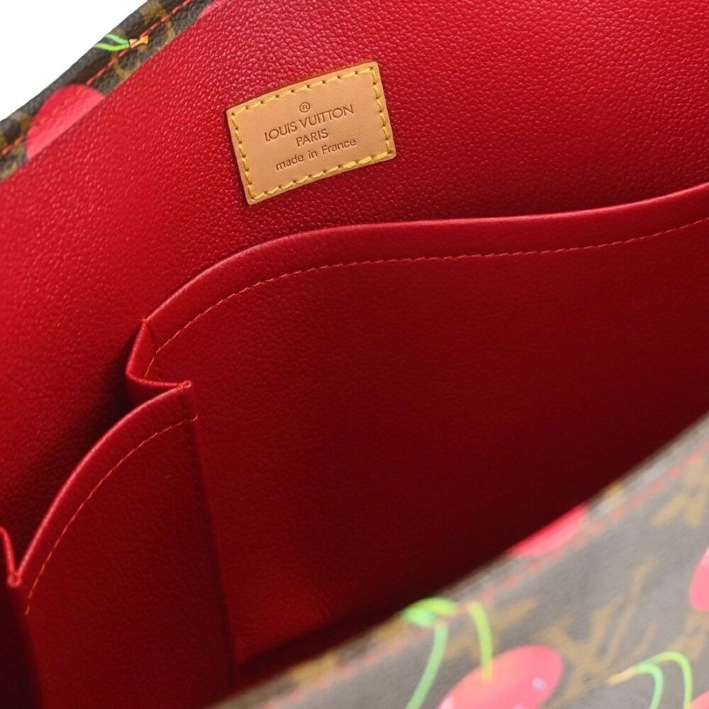 Louis Vuitton Monogram Cherry Sac Plat Tote Handbag M95010 MI0025 116576 - Picture 9 of 10